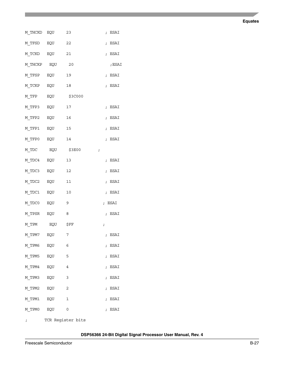 Freescale Semiconductor DSP56366 User Manual | Page 293 / 366