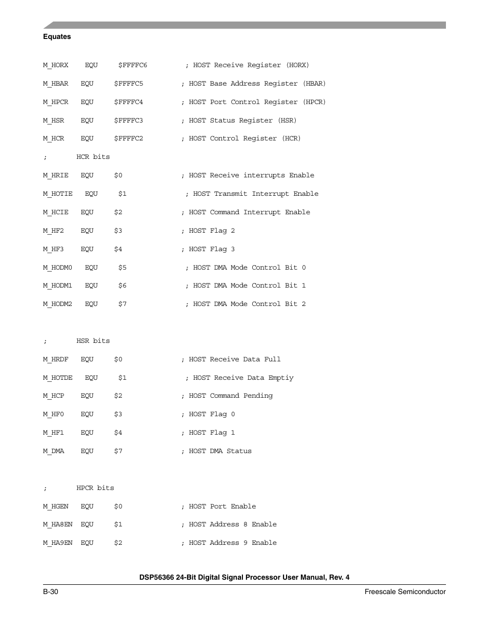 Freescale Semiconductor DSP56366 User Manual | Page 296 / 366