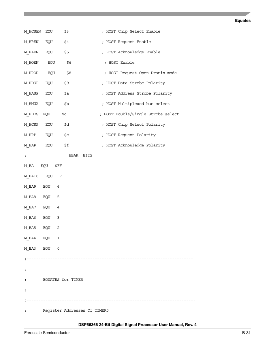 Freescale Semiconductor DSP56366 User Manual | Page 297 / 366