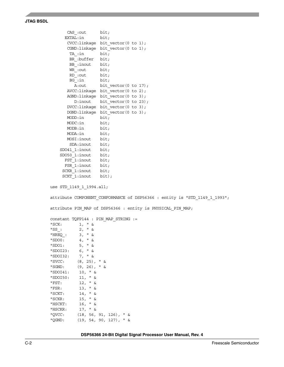 Freescale Semiconductor DSP56366 User Manual | Page 302 / 366