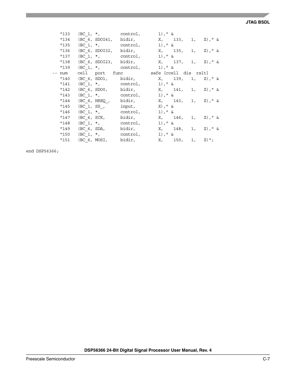 Freescale Semiconductor DSP56366 User Manual | Page 307 / 366