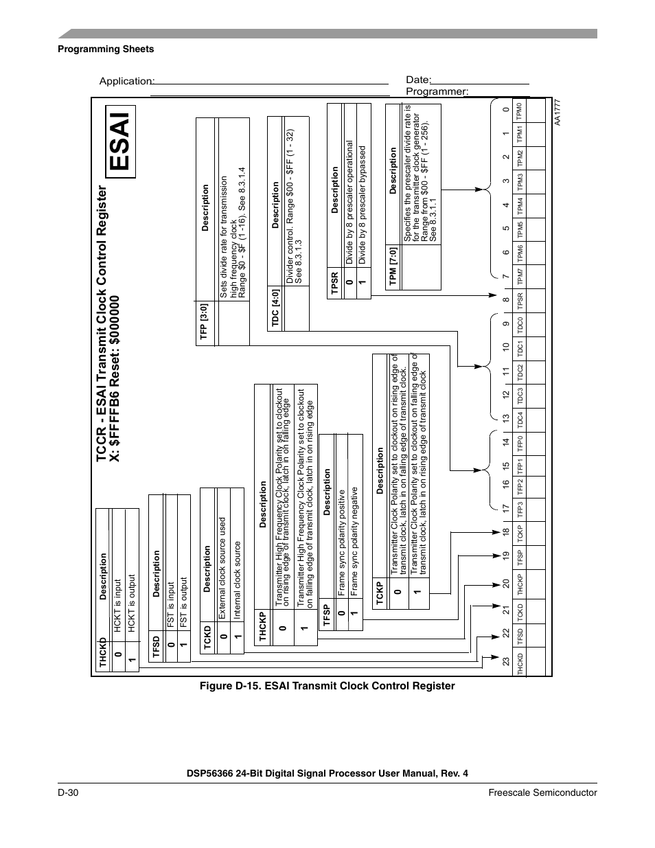 Esai | Freescale Semiconductor DSP56366 User Manual | Page 338 / 366