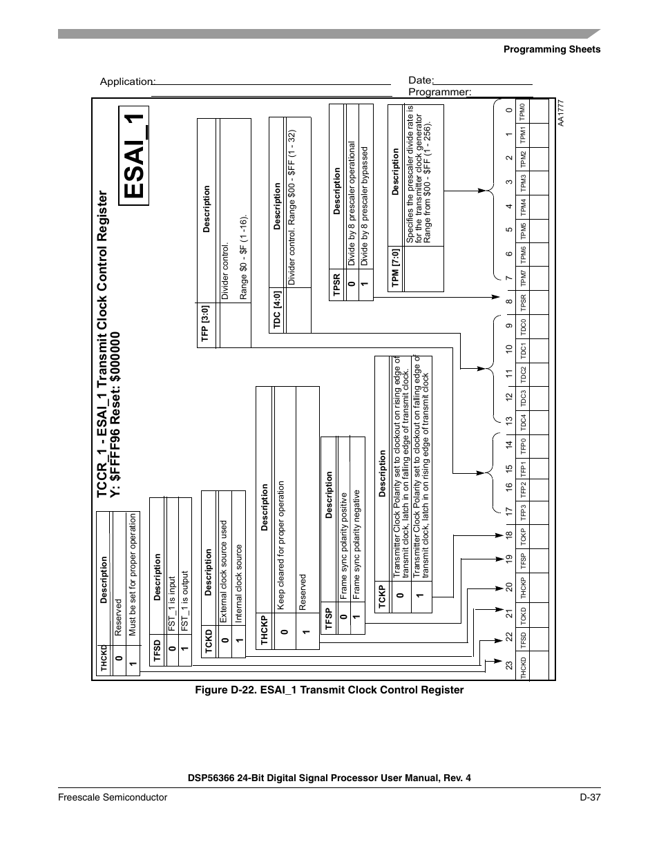 Esai_1 | Freescale Semiconductor DSP56366 User Manual | Page 345 / 366