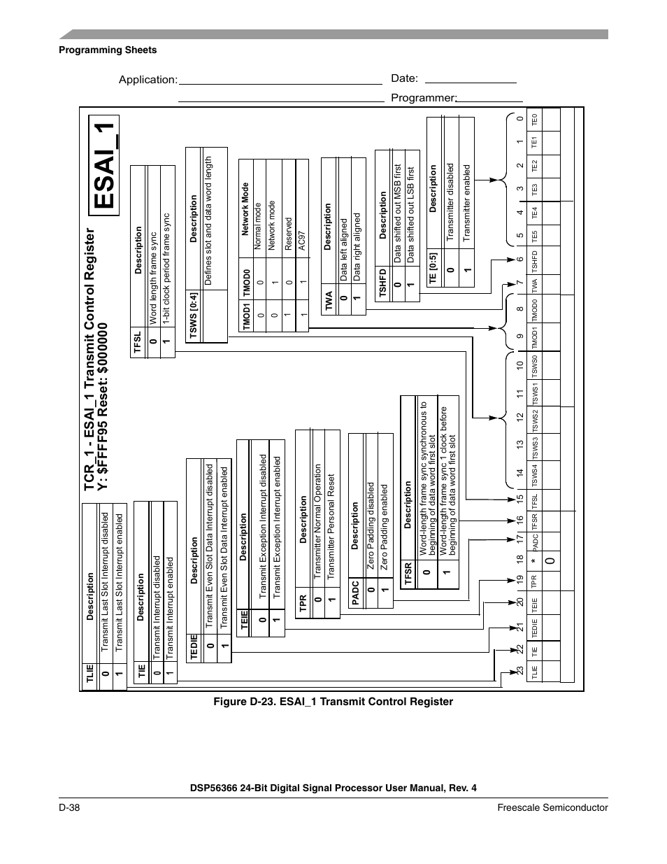 Esai_1 | Freescale Semiconductor DSP56366 User Manual | Page 346 / 366