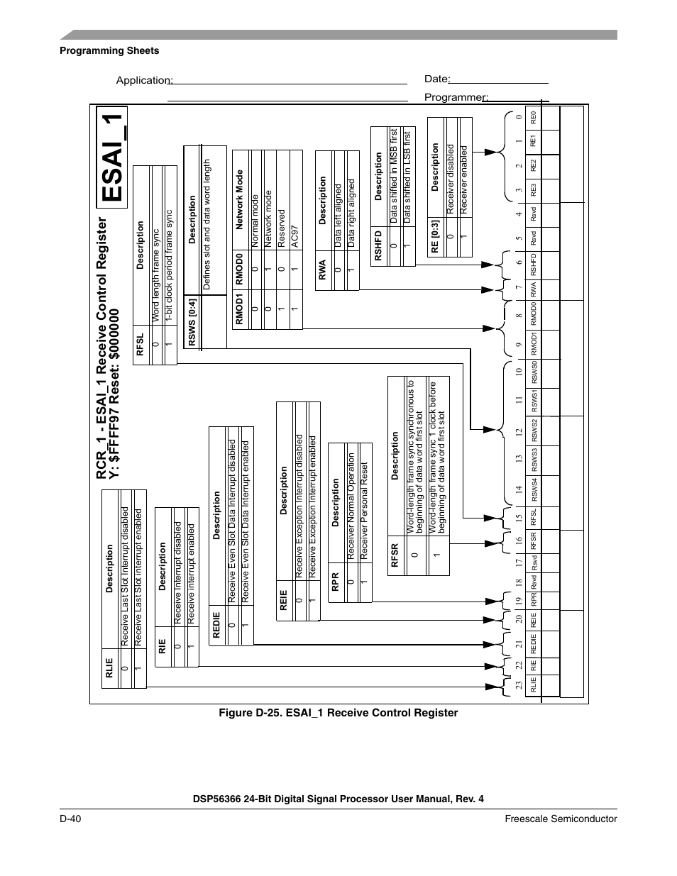 Esai_1 | Freescale Semiconductor DSP56366 User Manual | Page 348 / 366