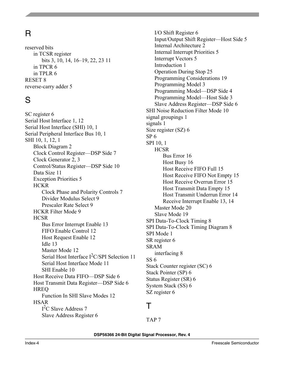 Freescale Semiconductor DSP56366 User Manual | Page 364 / 366