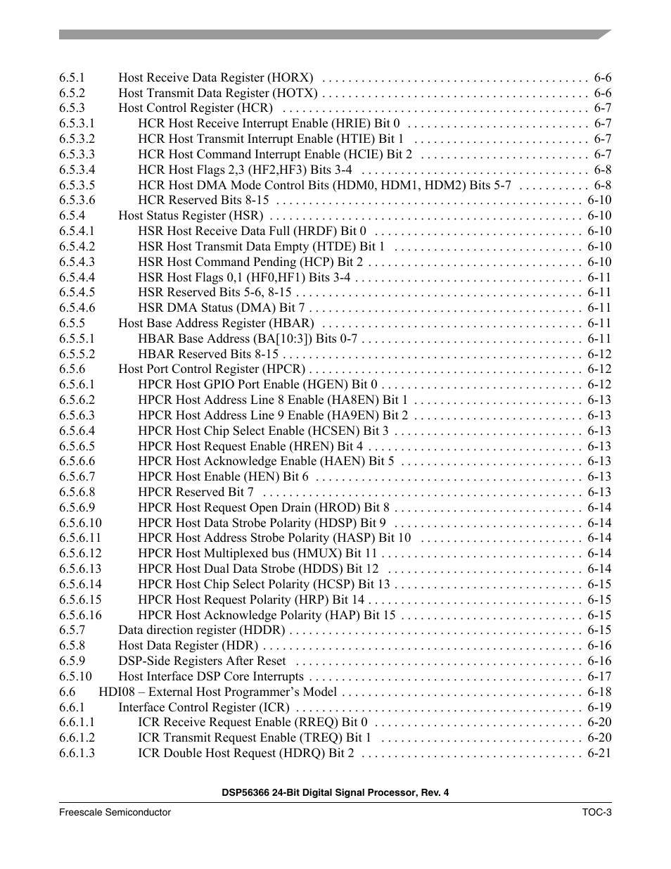 Freescale Semiconductor DSP56366 User Manual | Page 5 / 366