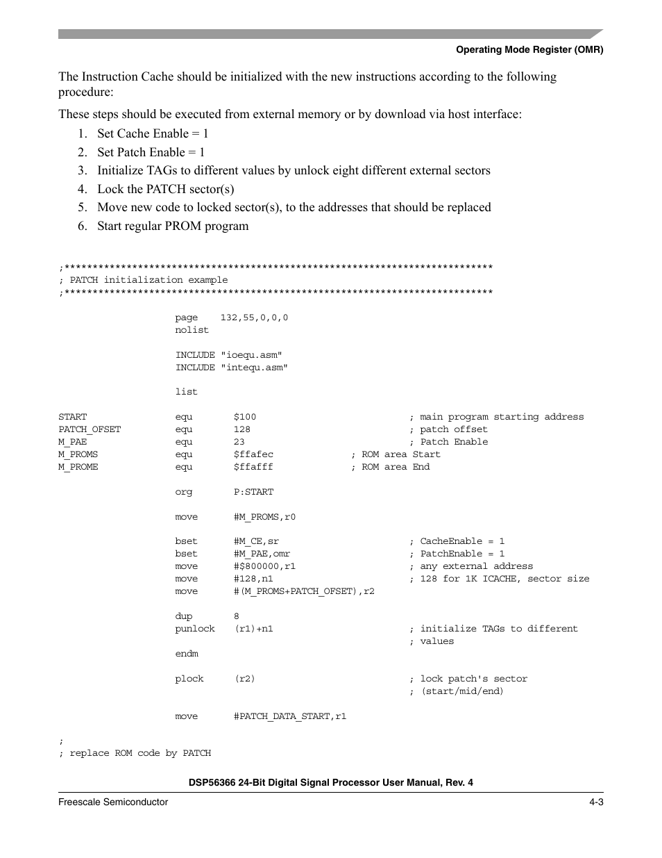 Freescale Semiconductor DSP56366 User Manual | Page 77 / 366