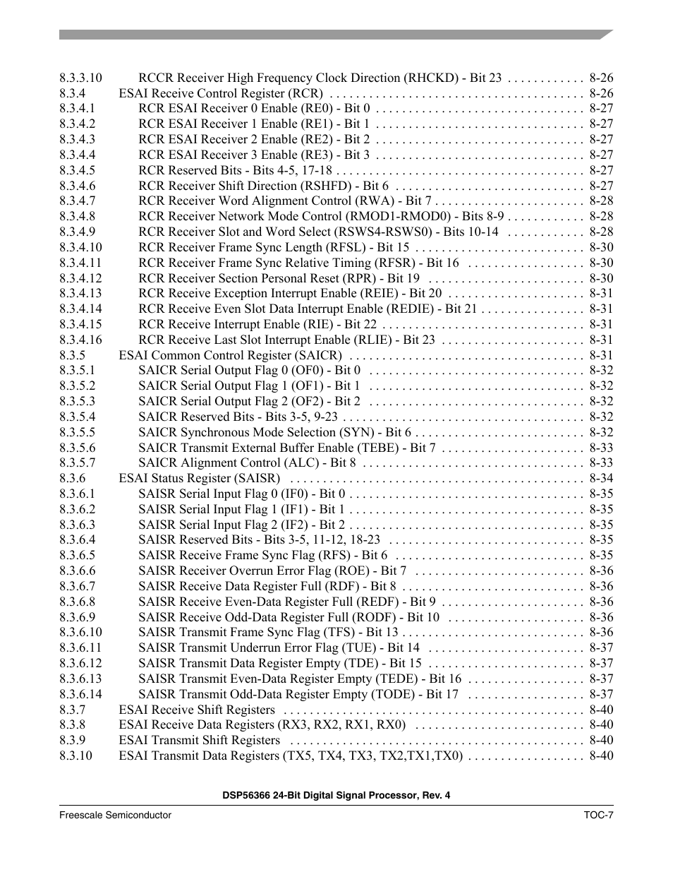 Freescale Semiconductor DSP56366 User Manual | Page 9 / 366