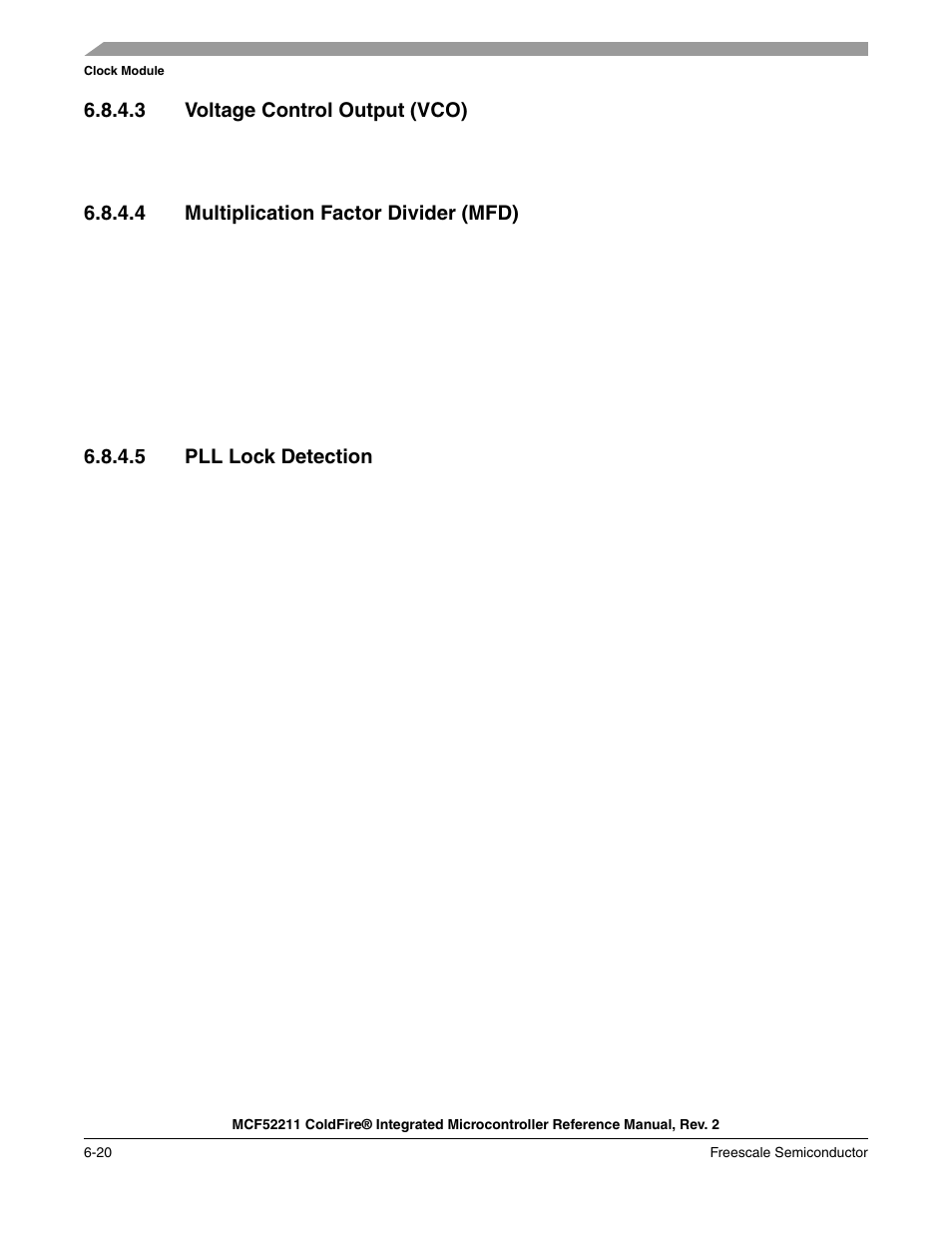 Freescale Semiconductor ColdFire MCF52210 User Manual | Page 114 / 576
