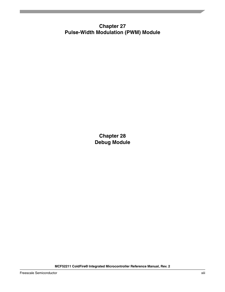 Freescale Semiconductor ColdFire MCF52210 User Manual | Page 15 / 576