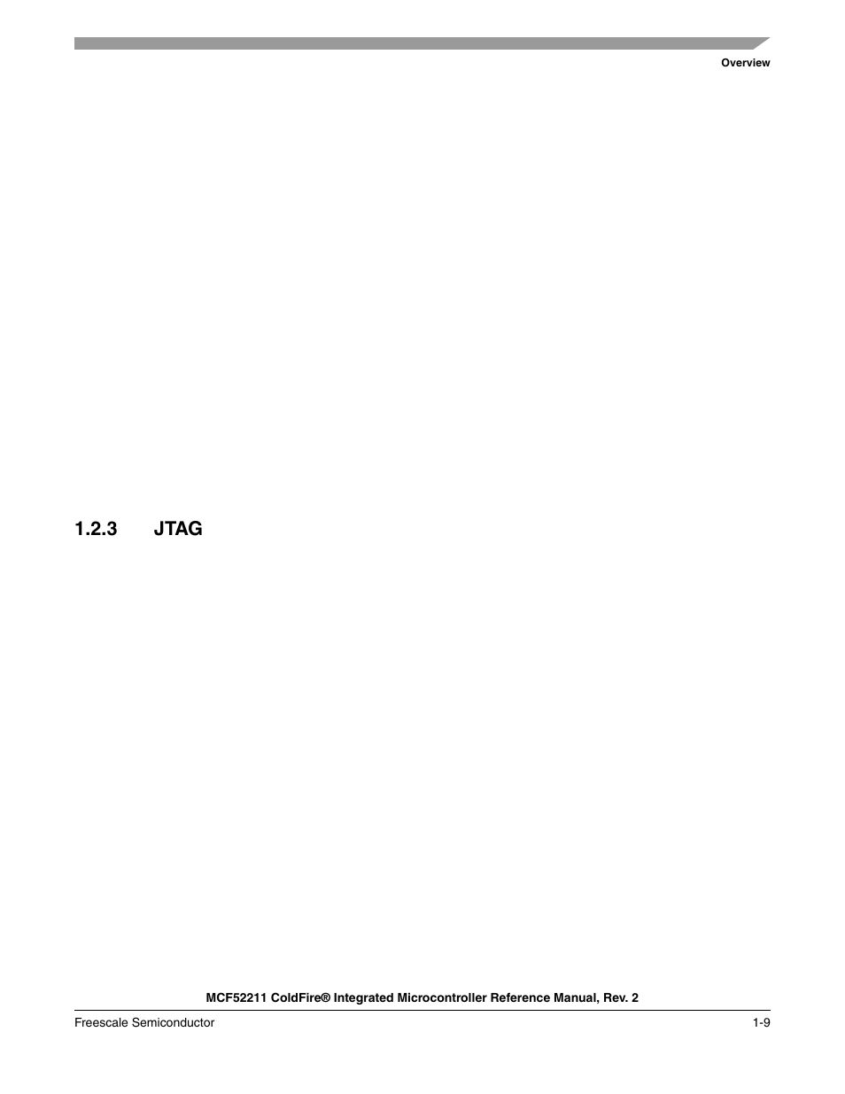3 jtag, Jtag -9 | Freescale Semiconductor ColdFire MCF52210 User Manual | Page 25 / 576