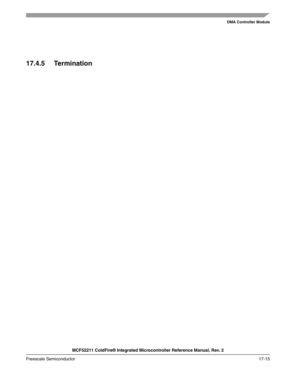 5 termination, 5 termination -15 | Freescale Semiconductor ColdFire MCF52210 User Manual | Page 289 / 576