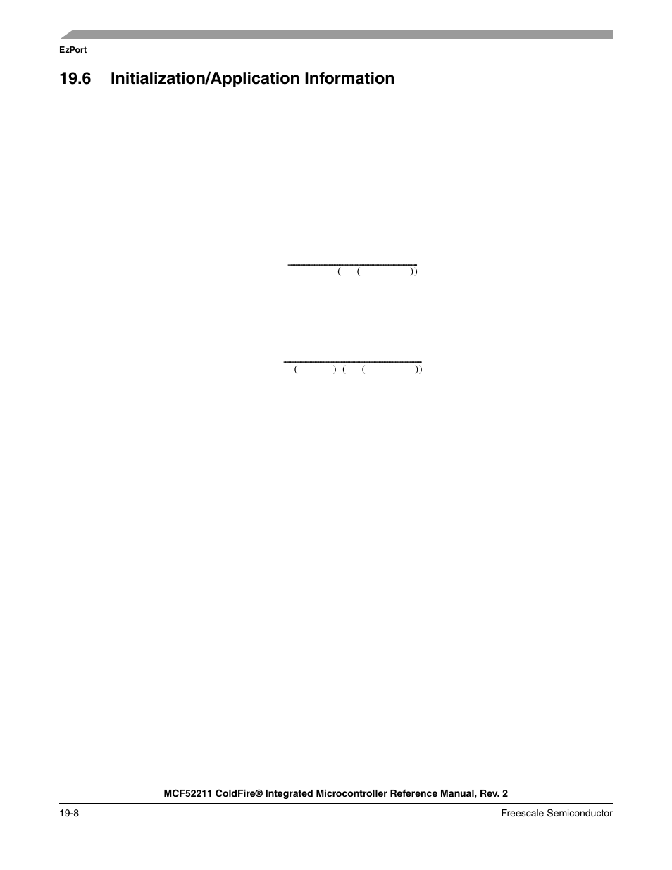 6 initialization/application information, 6 initialization/application information -8 | Freescale Semiconductor ColdFire MCF52210 User Manual | Page 330 / 576
