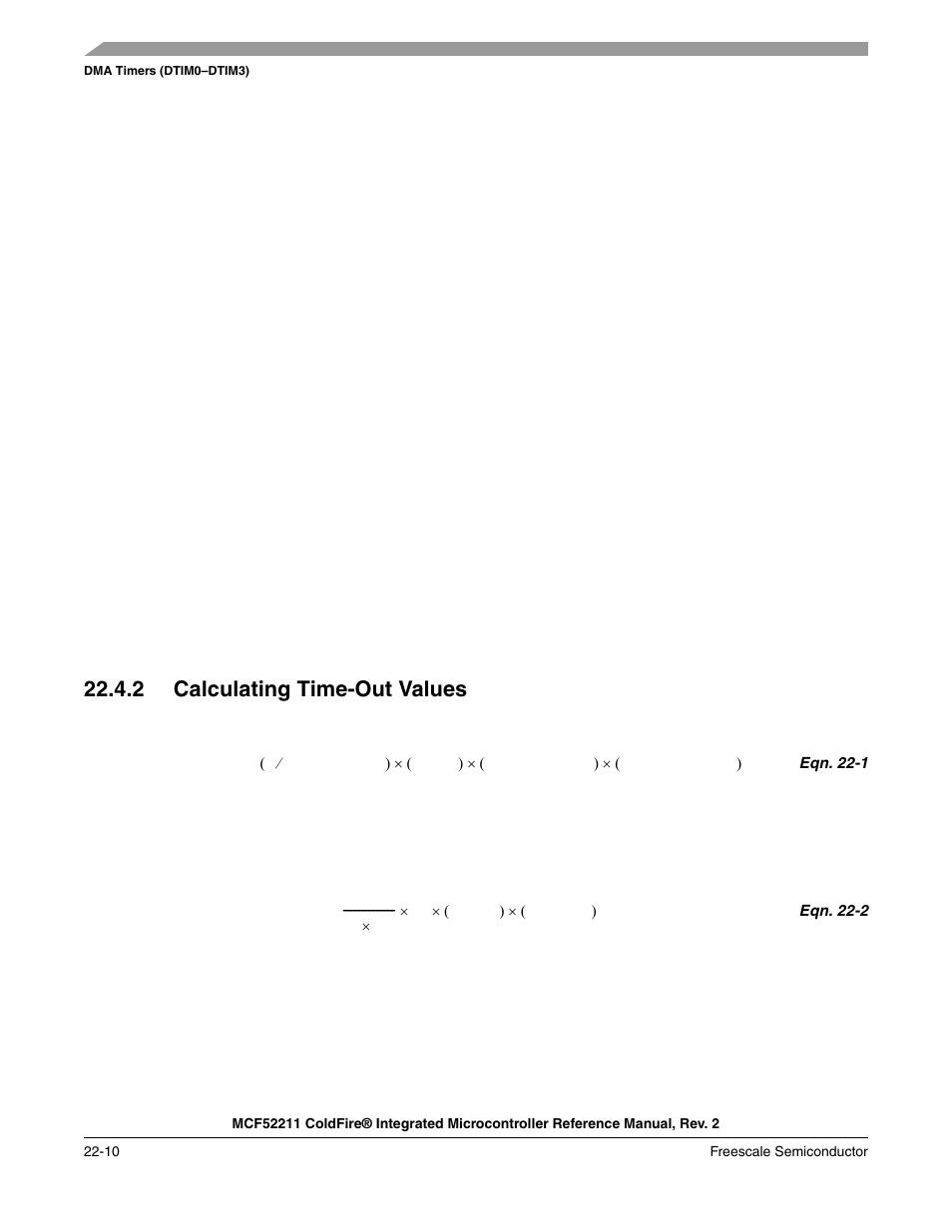 2 calculating time-out values, 2 calculating time-out values -10 | Freescale Semiconductor ColdFire MCF52210 User Manual | Page 370 / 576