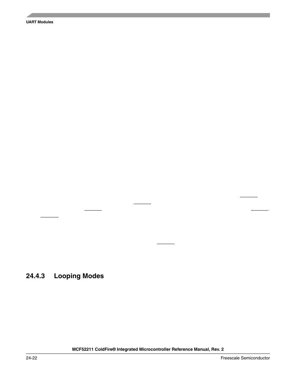 3 looping modes, 3 looping modes -22, Section 24.4.3, “looping modes | Freescale Semiconductor ColdFire MCF52210 User Manual | Page 408 / 576