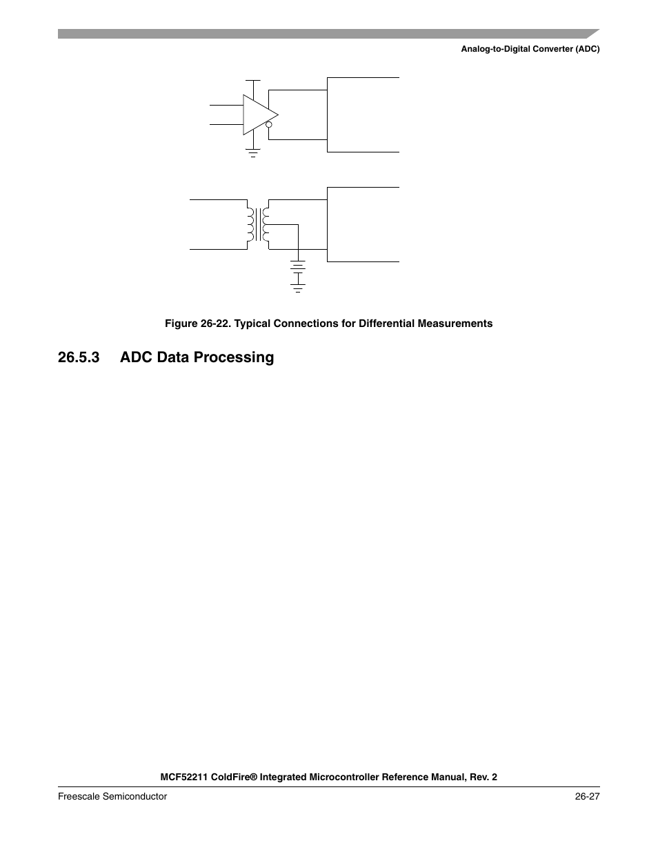 3 adc data processing, 3 adc data processing -27 | Freescale Semiconductor ColdFire MCF52210 User Manual | Page 463 / 576