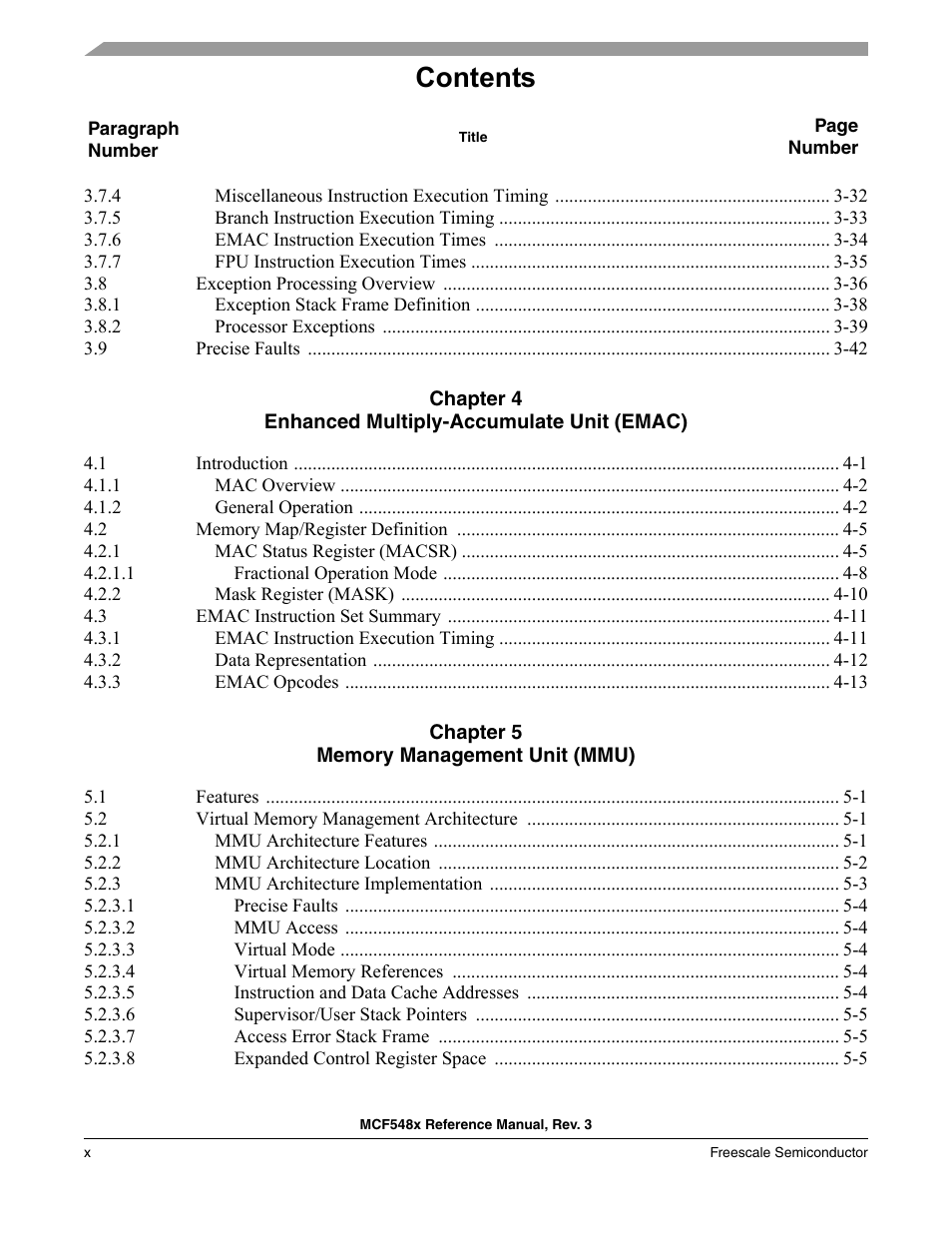 Freescale Semiconductor MCF5480 User Manual | Page 10 / 1032