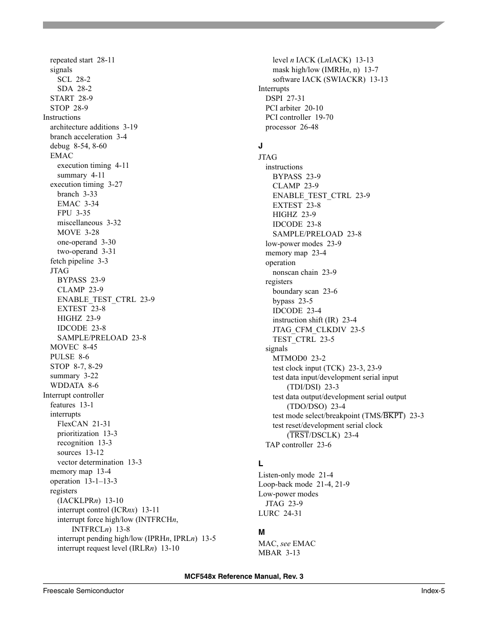 Freescale Semiconductor MCF5480 User Manual | Page 1019 / 1032