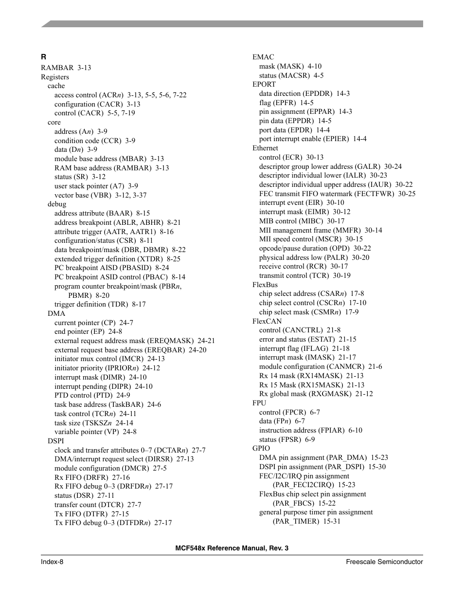 Freescale Semiconductor MCF5480 User Manual | Page 1022 / 1032