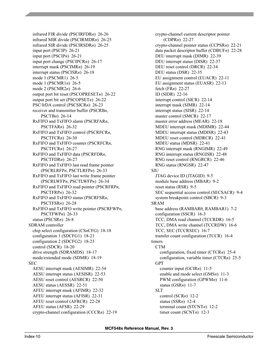 Freescale Semiconductor MCF5480 User Manual | Page 1024 / 1032