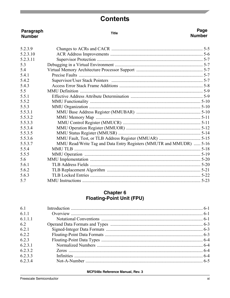 Freescale Semiconductor MCF5480 User Manual | Page 11 / 1032