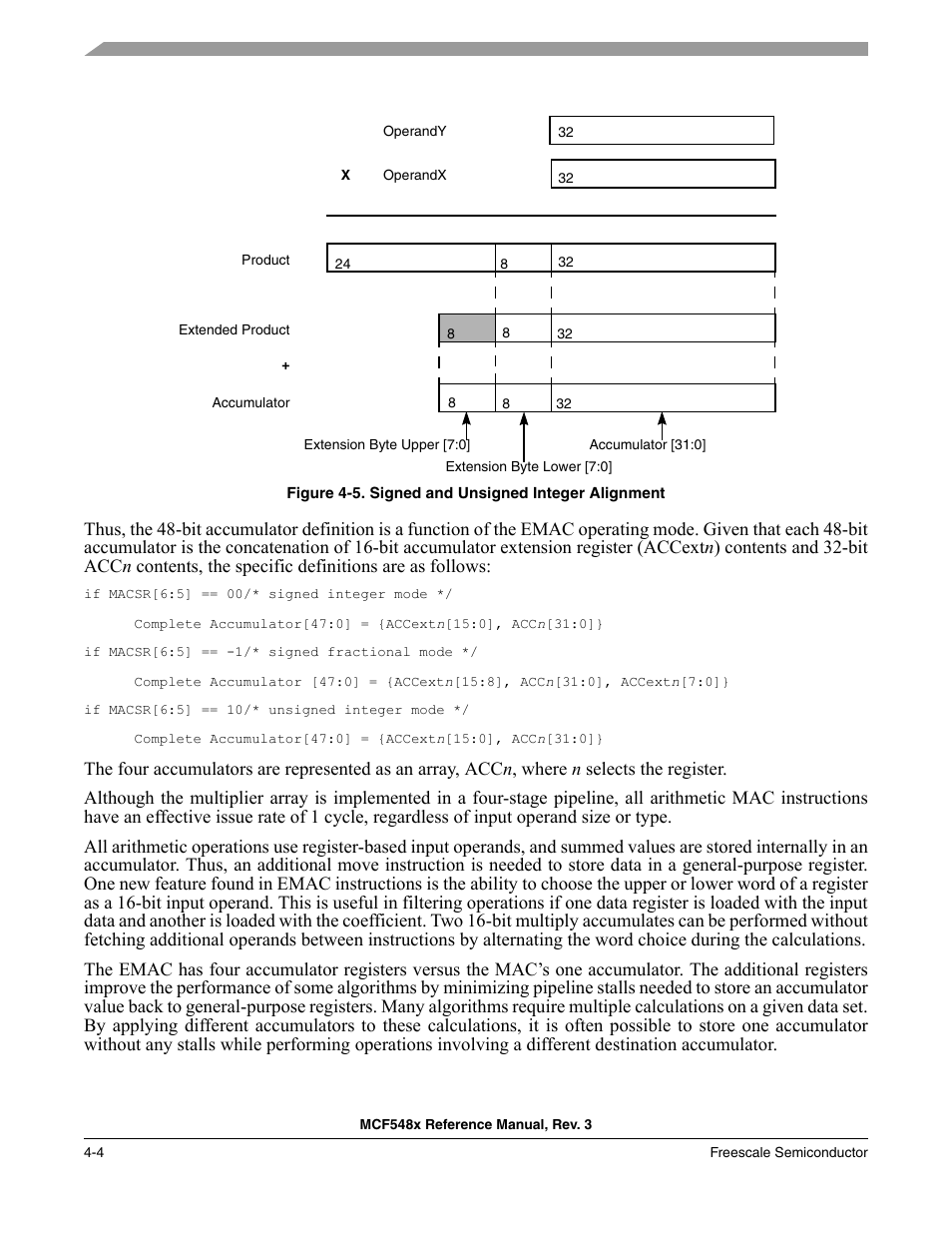 Figure 4-5, Show relative alig | Freescale Semiconductor MCF5480 User Manual | Page 152 / 1032