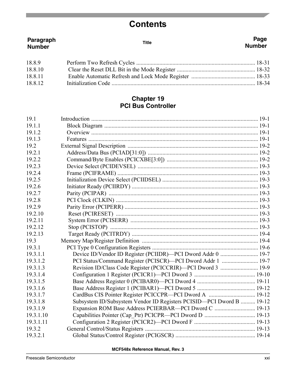 Freescale Semiconductor MCF5480 User Manual | Page 21 / 1032