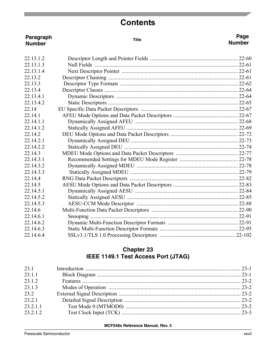 Freescale Semiconductor MCF5480 User Manual | Page 27 / 1032