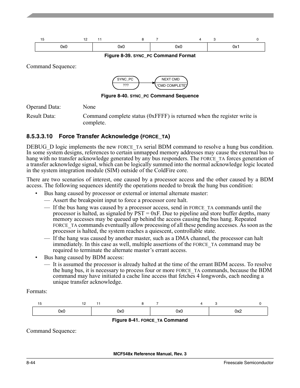 10 force transfer acknowledge (force_ta) | Freescale Semiconductor MCF5480 User Manual | Page 294 / 1032