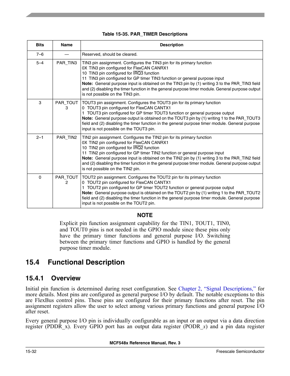 4 functional description, 1 overview, Functional description -32 | Overview -32 | Freescale Semiconductor MCF5480 User Manual | Page 404 / 1032