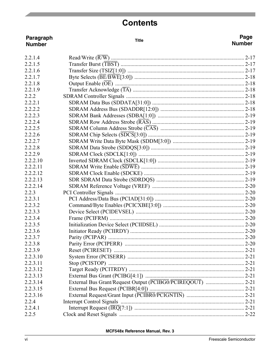 Freescale Semiconductor MCF5480 User Manual | Page 6 / 1032