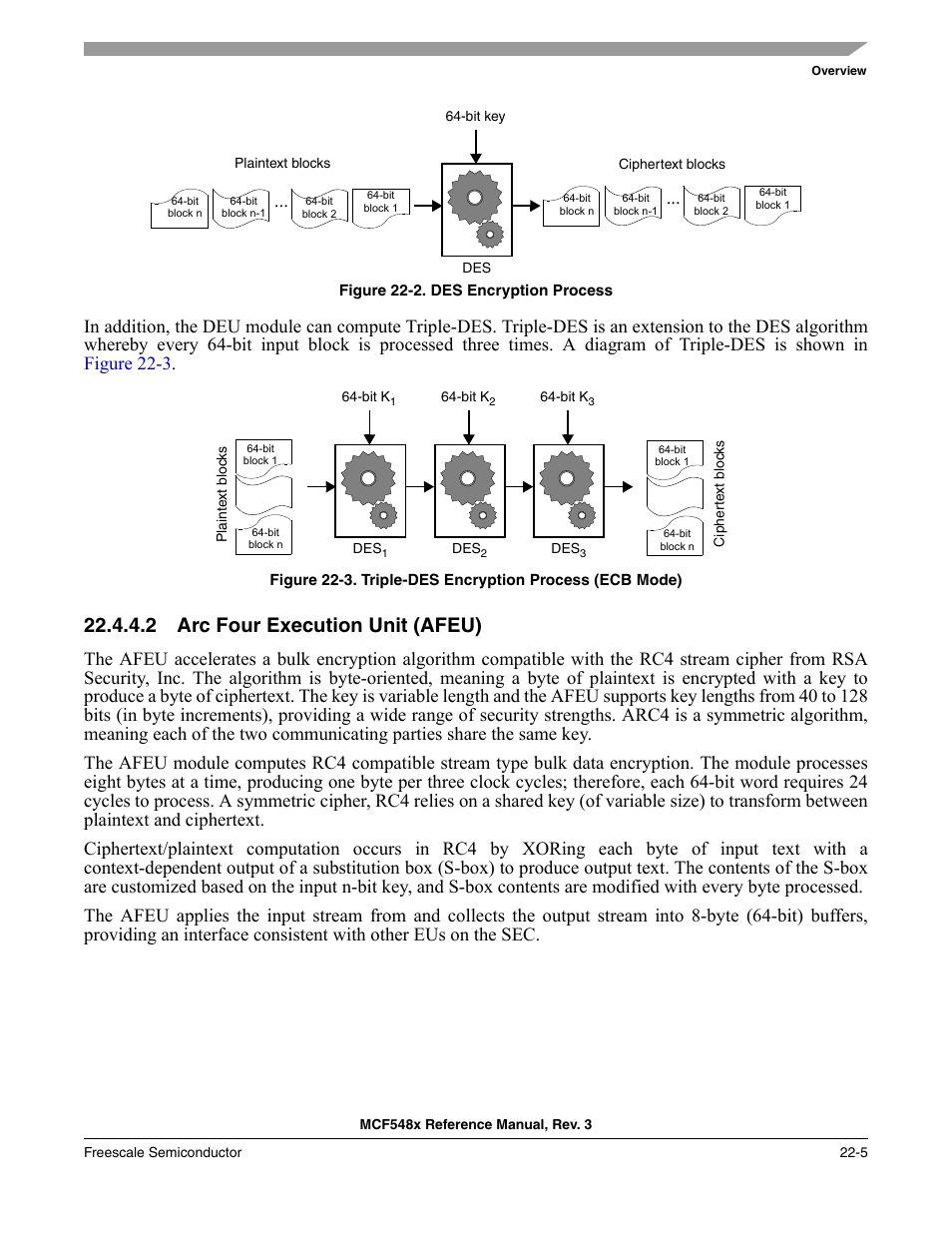 2 arc four execution unit (afeu), Arc four execution unit (afeu) -5 | Freescale Semiconductor MCF5480 User Manual | Page 607 / 1032