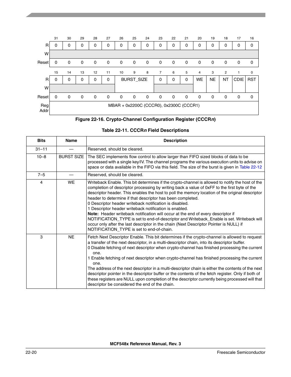Freescale Semiconductor MCF5480 User Manual | Page 622 / 1032