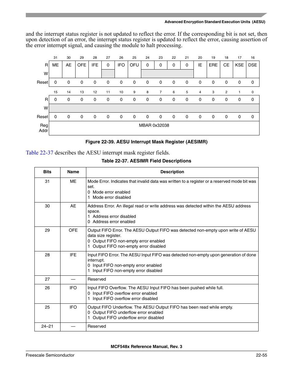 Freescale Semiconductor MCF5480 User Manual | Page 657 / 1032