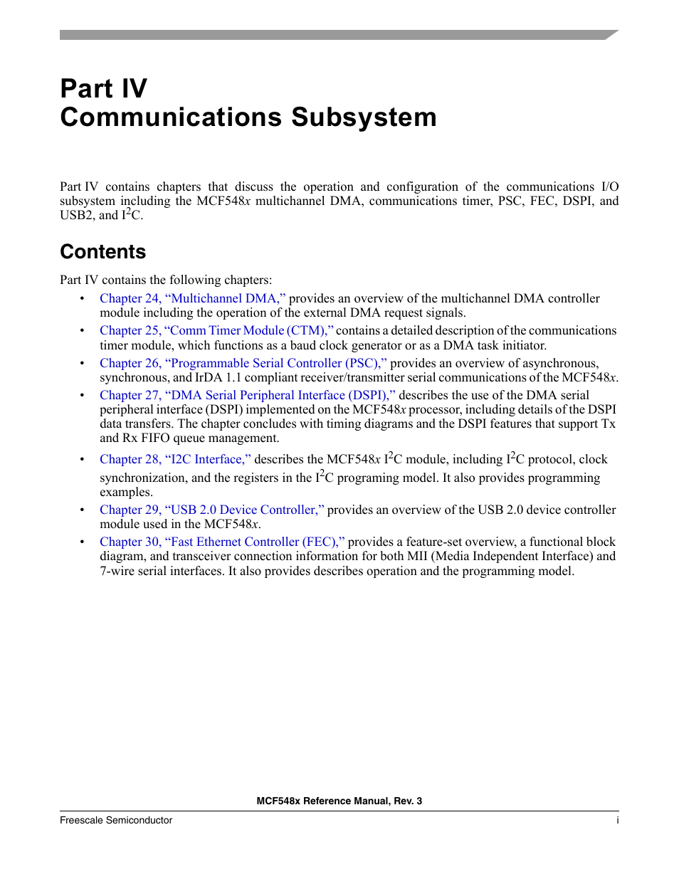 Freescale Semiconductor MCF5480 User Manual | Page 719 / 1032