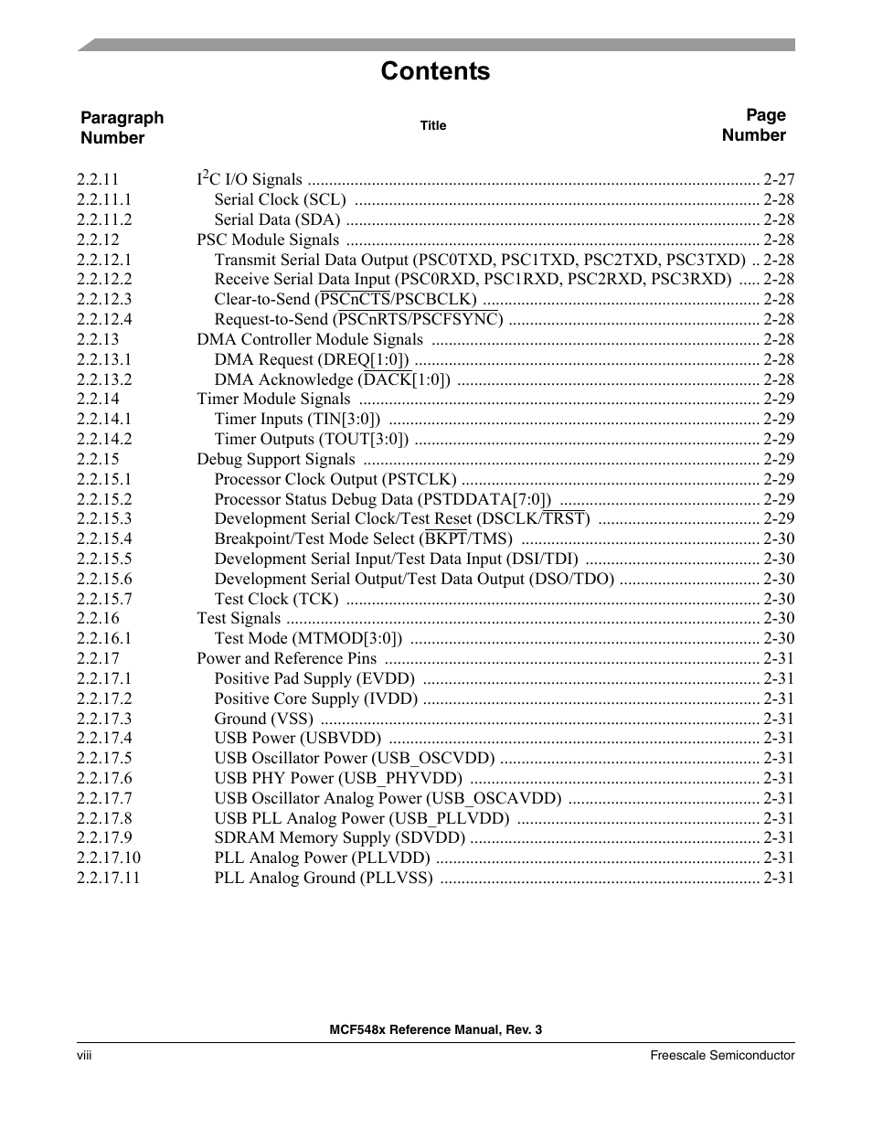 Freescale Semiconductor MCF5480 User Manual | Page 8 / 1032