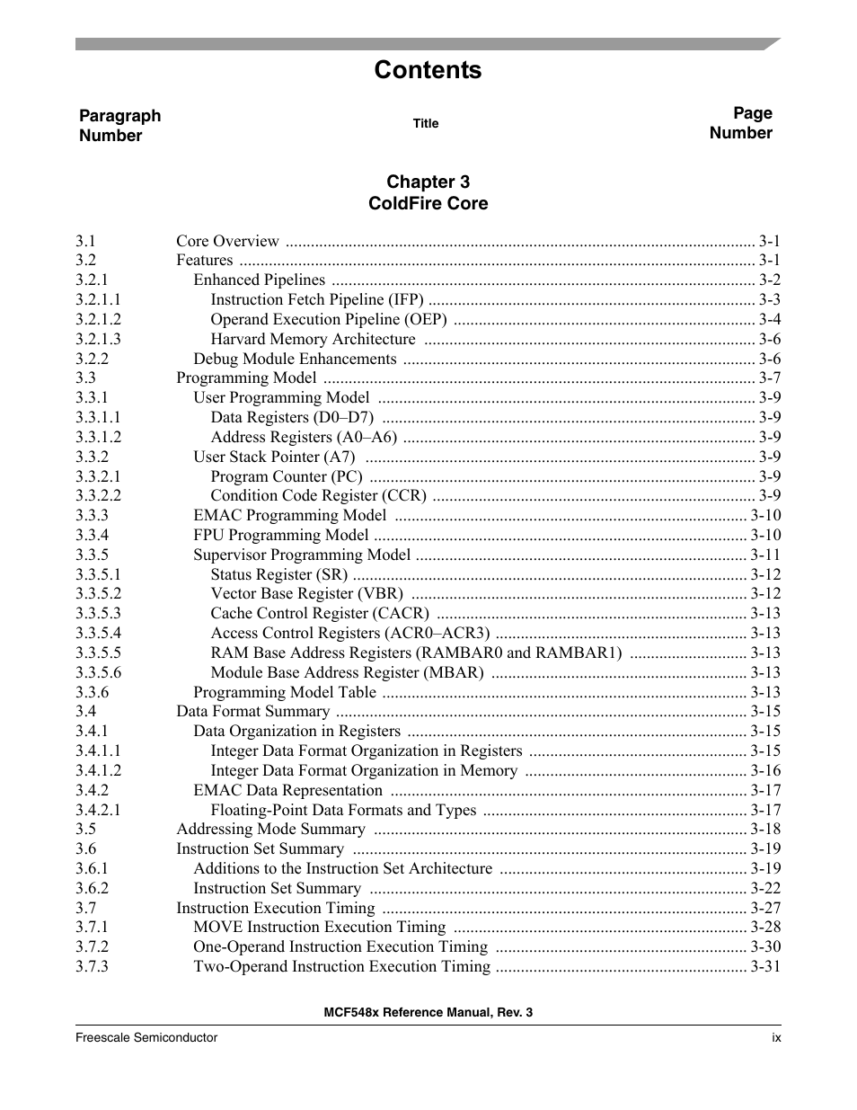 Freescale Semiconductor MCF5480 User Manual | Page 9 / 1032