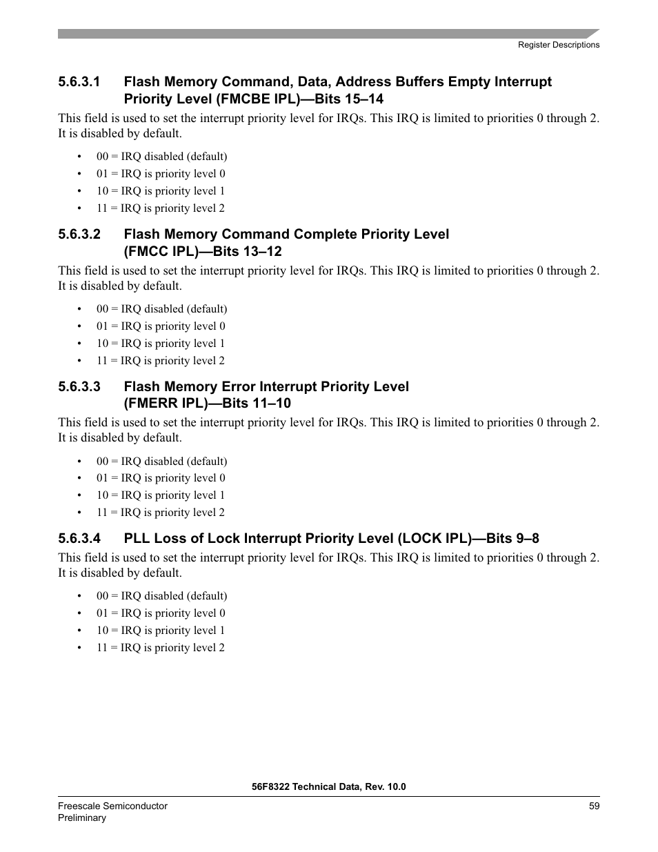 Freescale Semiconductor 56F8122 User Manual | Page 59 / 137
