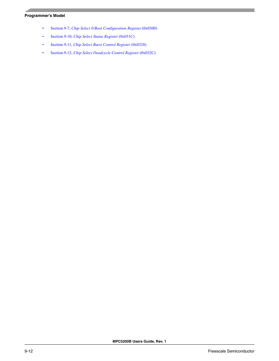 Freescale Semiconductor MPC5200B User Manual | Page 277 / 762