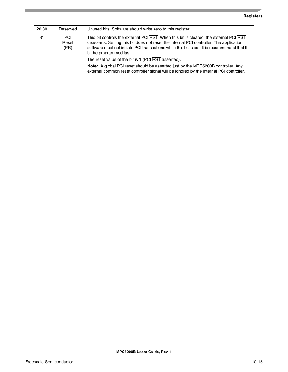 Freescale Semiconductor MPC5200B User Manual | Page 312 / 762