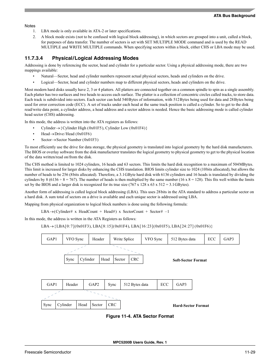 4 physical / logical addressing modes | Freescale Semiconductor MPC5200B User Manual | Page 394 / 762