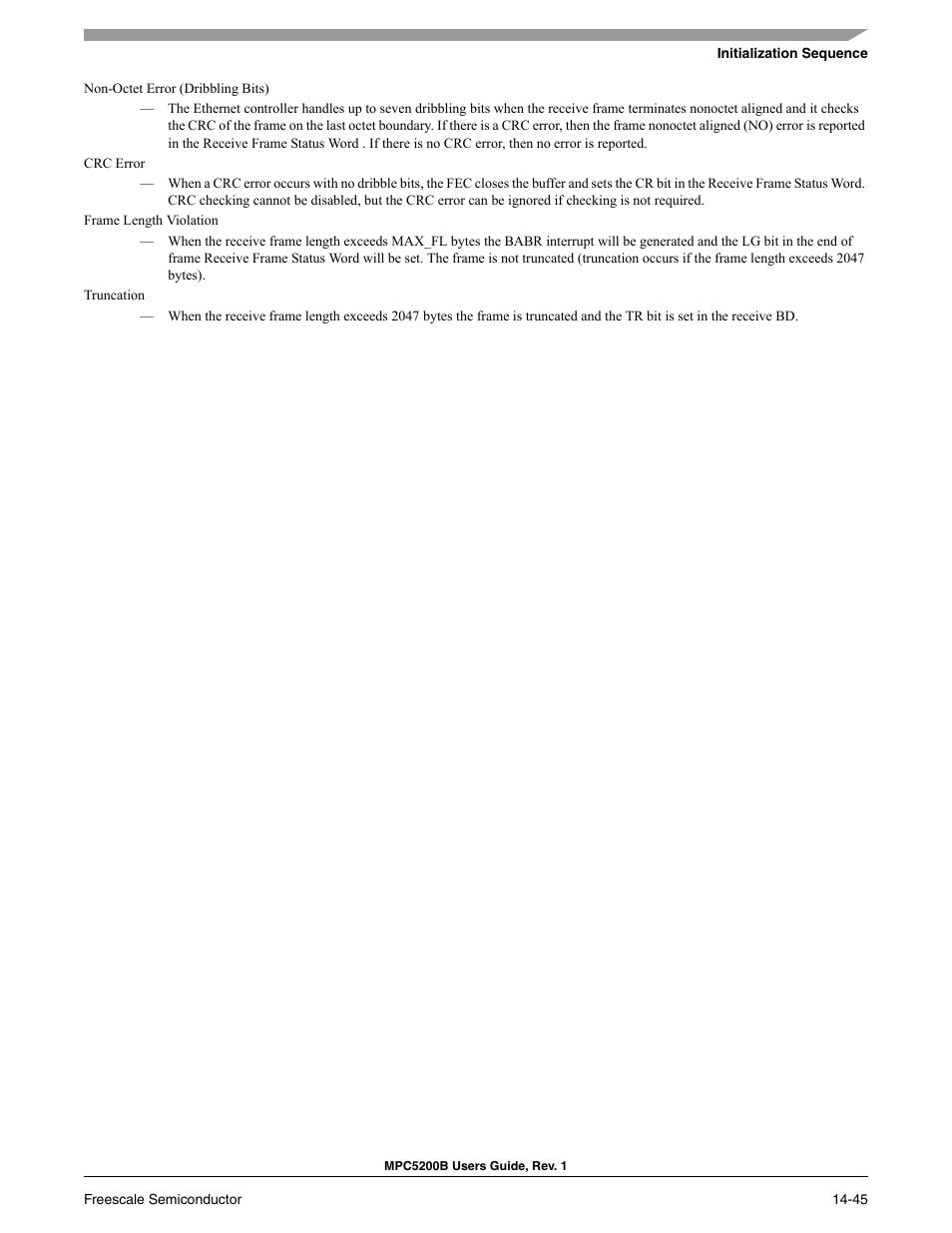 Freescale Semiconductor MPC5200B User Manual | Page 510 / 762