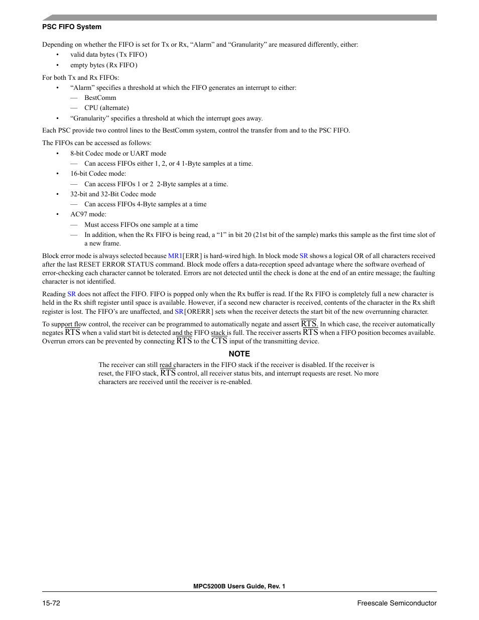Freescale Semiconductor MPC5200B User Manual | Page 583 / 762