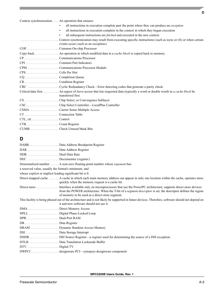 Freescale Semiconductor MPC5200B User Manual | Page 742 / 762