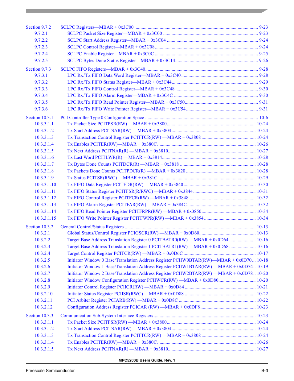 Freescale Semiconductor MPC5200B User Manual | Page 754 / 762