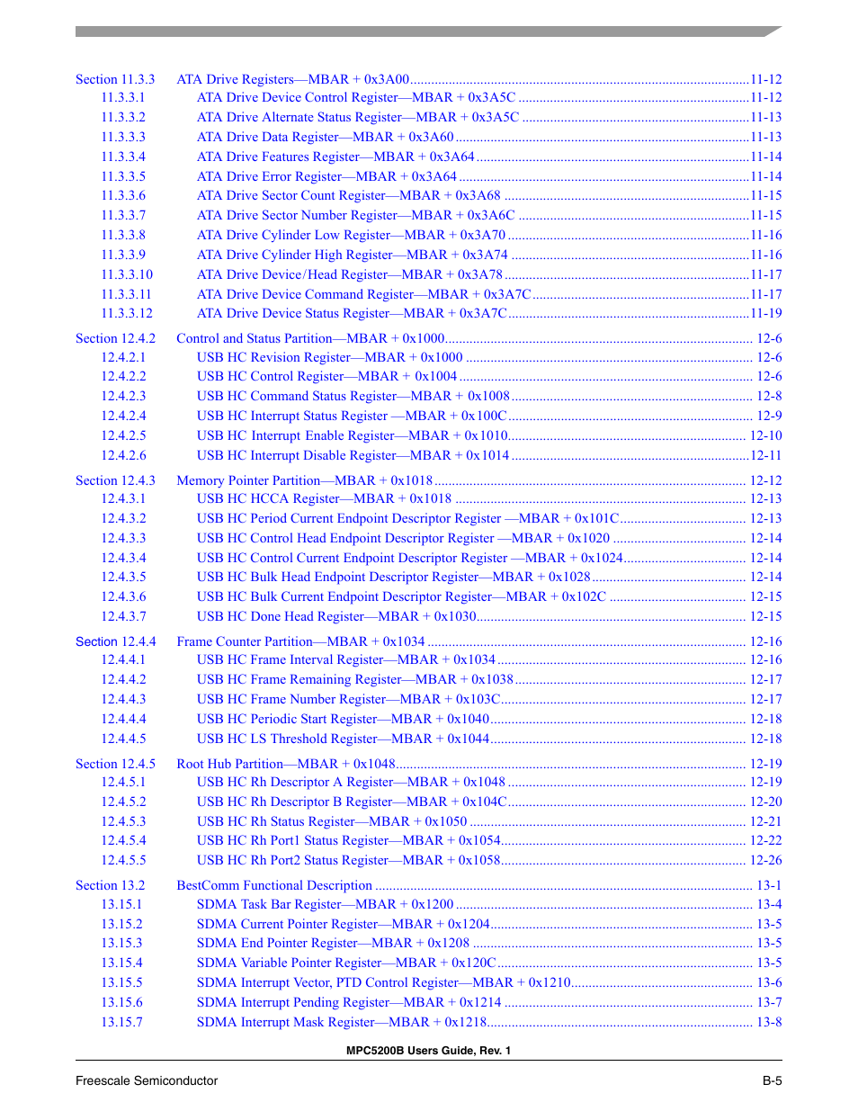 Freescale Semiconductor MPC5200B User Manual | Page 756 / 762