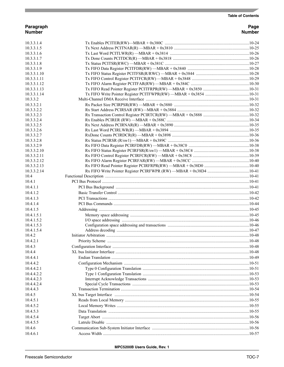 Freescale Semiconductor MPC5200B User Manual | Page 8 / 762