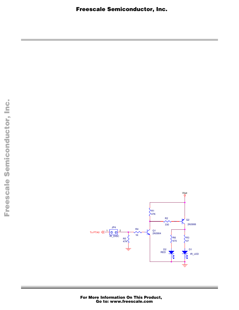 Section 5. design considerations, 1 introduction, 2 grounding | 3 infrared and visible led drive circuit, Introduction, Grounding, Infrared and visible led drive circuit, Provided in, Section 5. design, Considerations | Freescale Semiconductor M68HC08 User Manual | Page 21 / 30