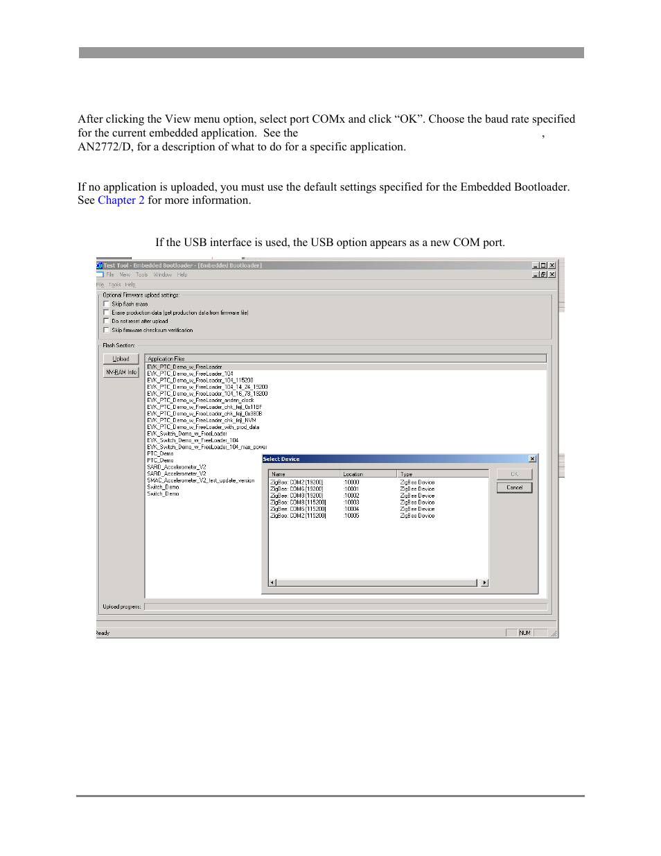 Using the view menu option, Using the view menu option -3, 2 using the view menu option | Freescale Semiconductor 802.15.4 User Manual | Page 19 / 66